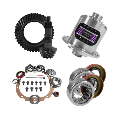 Yukon 8.8in Ford 3.73 Rear Ring & Pinion Install Kit 31 Spline Positraction 2.99in Axle Bearings