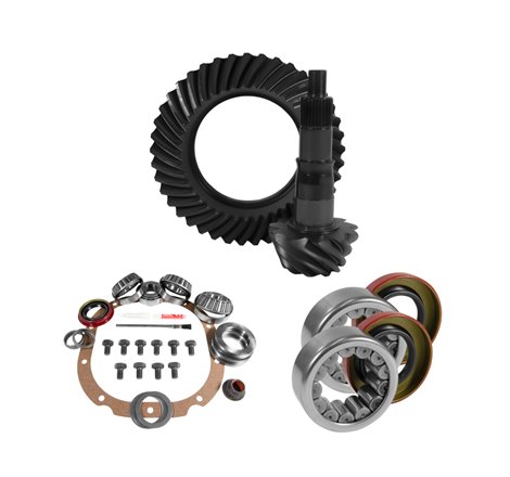 Yukon 8.8in Ford 3.55 Rear Ring & Pinion Install Kit 2.99in OD Axle Bearings and Seals