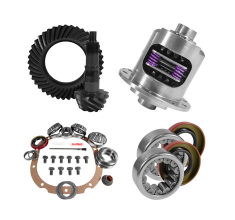 Yukon 8.8in Ford 3.55 Rear Ring & Pinion Install Kit 31 Spline Positraction 2.99in Axle Bearings