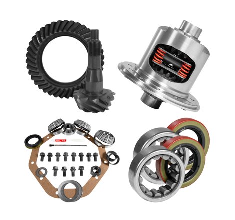 Yukon 9.25in CHY 3.21 Rear Ring & Pinion Install Kit 31 Spline Positraction 1.62in Axle Bearings