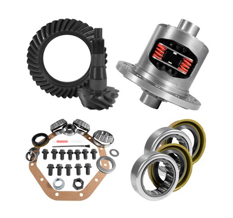 Yukon ZF 9.25in CHY 3.21 Rear Ring & Pinion Install Kit Positraction Axle Bearings and Seals