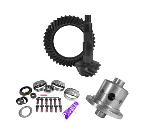 Yukon 11.5in AAM 3.73 Rear Ring & Pinion Install Kit Positraction 4.125in OD Pinion Bearing