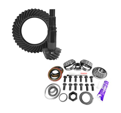 Yukon 11.25in Dana 80 4.56 Rear Ring & Pinion Install Kit 4.375in OD Head Bearing