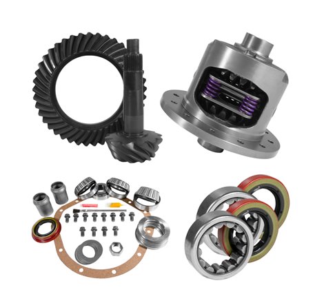 Yukon 8.875in GM 12T 3.08 Rear Ring & Pinion Install Kit 30 Spline Positraction Axle Bearings