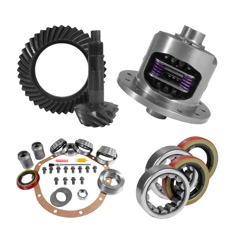 Yukon 8.875in GM 12T 3.08 Rear Ring & Pinion Install Kit 30 Spline Positraction Axle Bearings