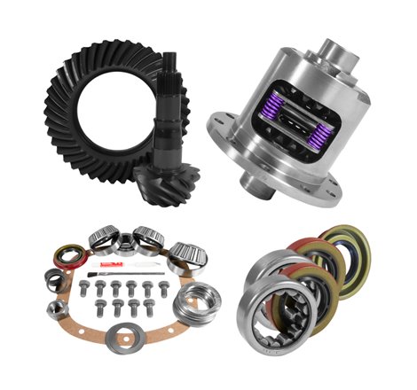 Yukon 7.5in/7.625in GM 3.73 Rear Ring & Pinion Install Kit 28 Spline Positraction Axle Bearings