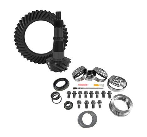 Yukon 9.5in GM 3.42 Rear Ring & Pinion Install Kit Axle Bearings and Seals