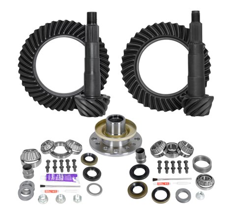 Yukon Ring & Pinion Gear Kit Front & Rear for Toyota 8/7.5R Diff (w/Factory Locker) 4.56 Ratio