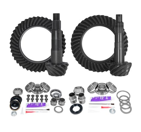 Yukon Ring & Pinion Gear Kit Front & Rear for Toyota 8.4/8IFS Diff (w/o Factory Locker) 4.11 Ratio