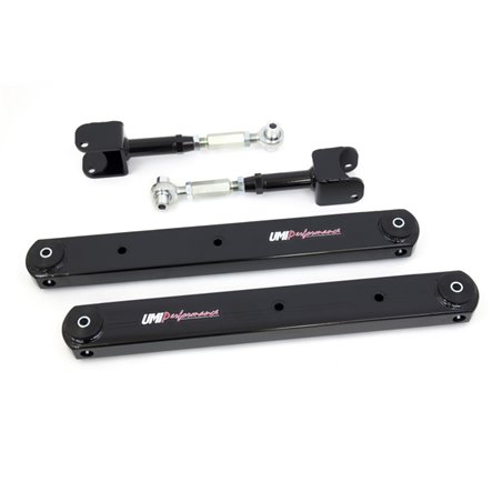 UMI Performance 64-67 GM A-Body Rear Control Arm Kit Fully Boxed Lowers Adjustable Uppers