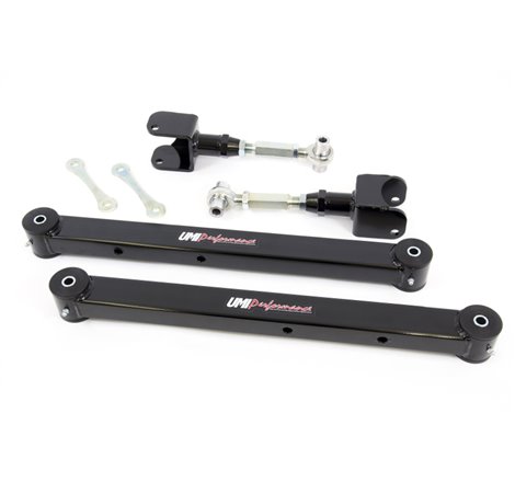 UMI Performance 78-96 GM B-Body Boxed Lower Control Arm & Adjustable Upper Control Arm Kit