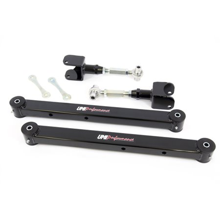 UMI Performance 78-96 GM B-Body Boxed Lower Control Arm & Adjustable Upper Control Arm Kit