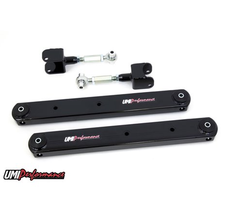 UMI Performance 78-88 GM G-Body Rear Control Arm Kit Fully Boxed Lowers Adjustable Uppers