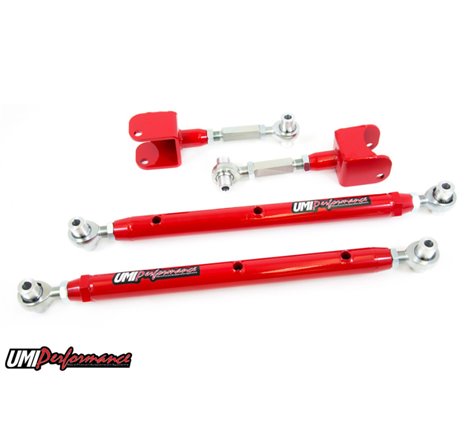 UMI Performance 78-88 GM G-Body Double Adjustable Upper & Lower Rear Control Arms Kit