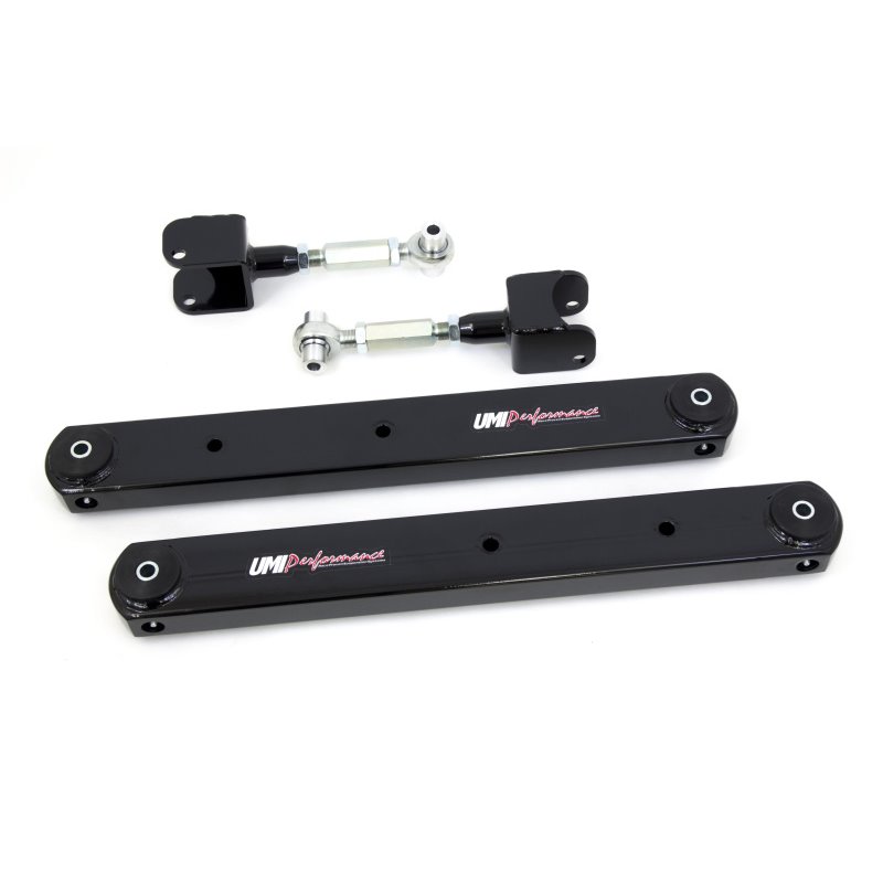 UMI Performance 68-72 GM A-Body Rear Control Arm Kit Fully Boxed Lowers Adjustable Uppers