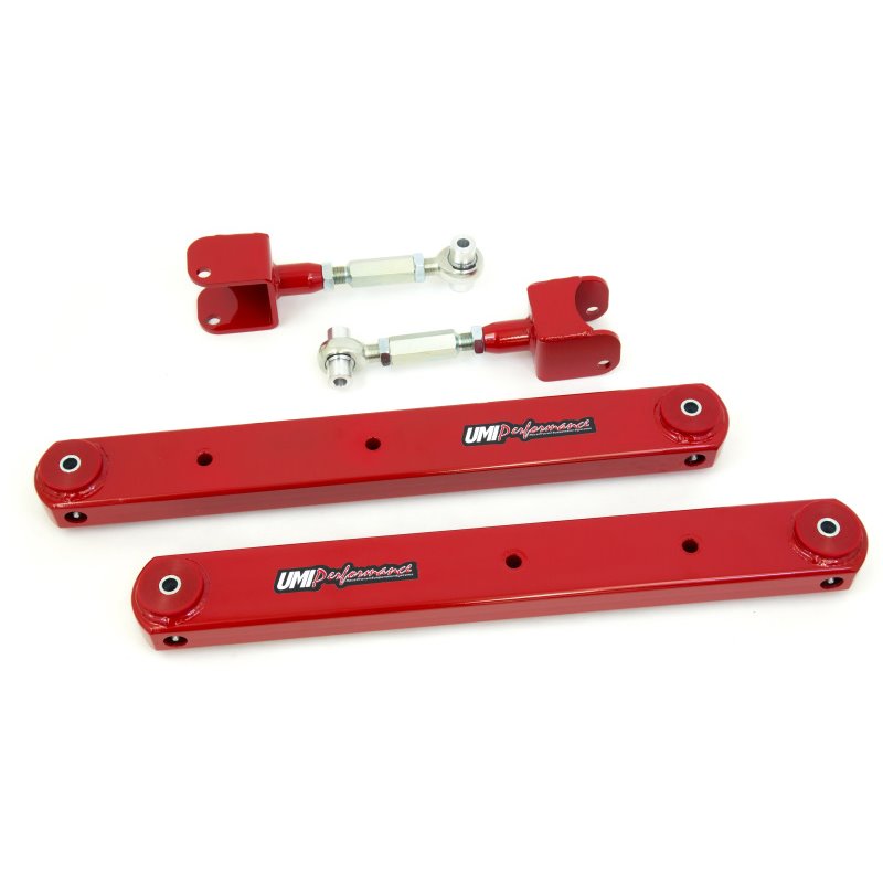 UMI Performance 68-72 GM A-Body Rear Control Arm Kit Fully Boxed Lowers Adjustable Uppers