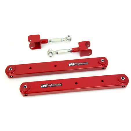 UMI Performance 68-72 GM A-Body Rear Control Arm Kit Fully Boxed Lowers Adjustable Uppers