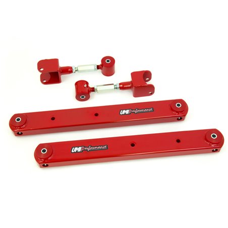 UMI Performance 68-72 GM A-Body Rear Control Arm Kit Fully Boxed Lowers Adjustable Uppers