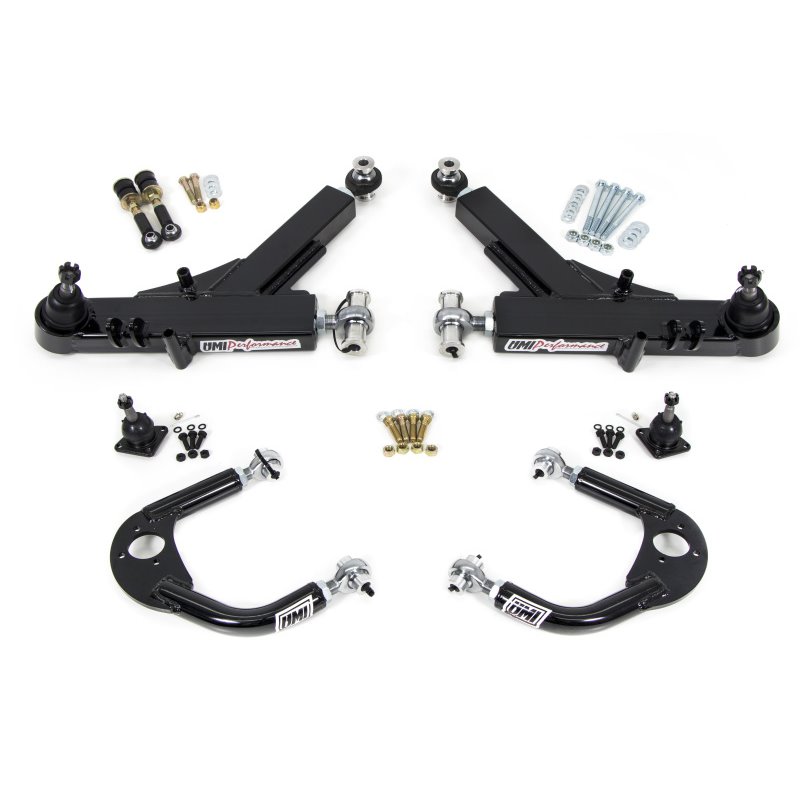 UMI Performance 93-02 GM F-Body Front A-Arm Kit Road Race Boxed Lower + Adj Upper