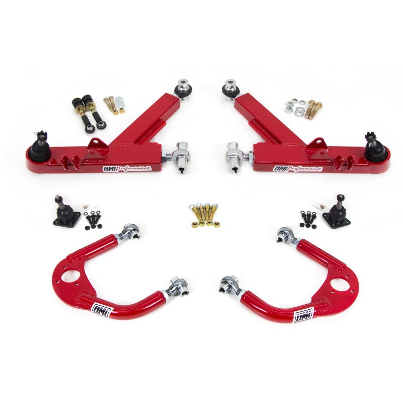 UMI Performance 93-02 GM F-Body A-Arm Kit Double Shear Mount Boxed Lower + Adj Upper