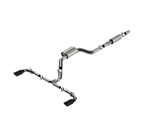 Borla 22-23 Volkswagen Golf GTI 2.0L AT/MT 3inch S-Type Cat-Back Exhaust - 4in Black Chrome Tips