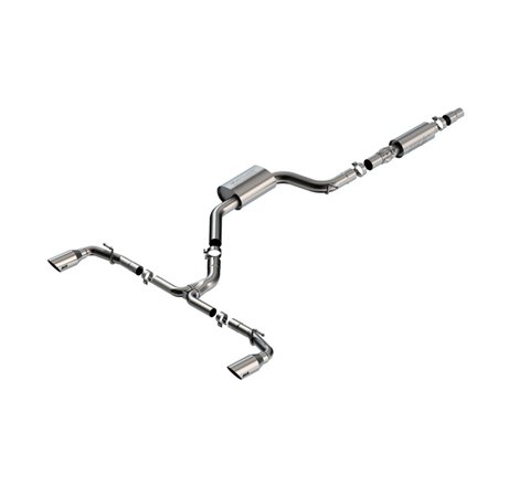 Borla 22-23 Volkswagen Golf GTI 2.0L AT/MT 3inch S-Type Cat-Back Exhaust - 4in Brushed SS Tips