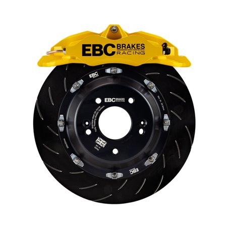 EBC Racing 12-21 Subaru BRZ/Toyota GT86 Yellow Apollo-4 Calipers 330mm Rotors Front Big Brake Kit