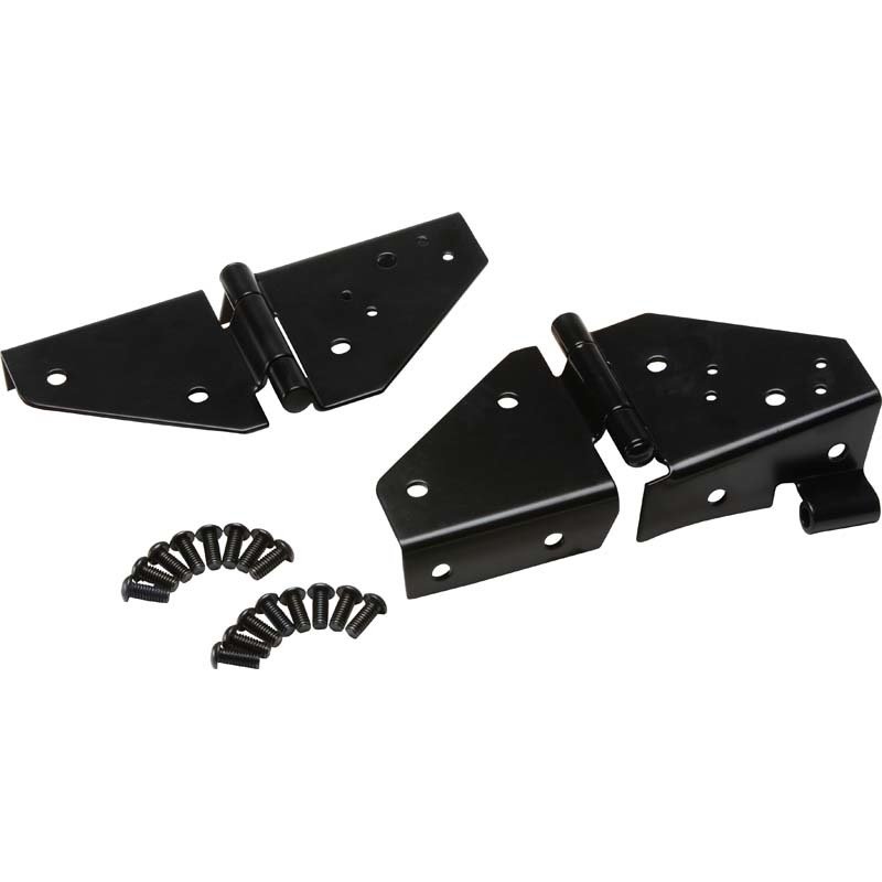 Kentrol 76-95 Jeep CJ/Wrangler YJ Windshield Hinge Pair - Powdercoat Black