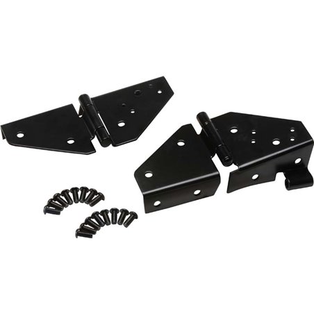 Kentrol 76-95 Jeep CJ/Wrangler YJ Windshield Hinge Pair - Powdercoat Black