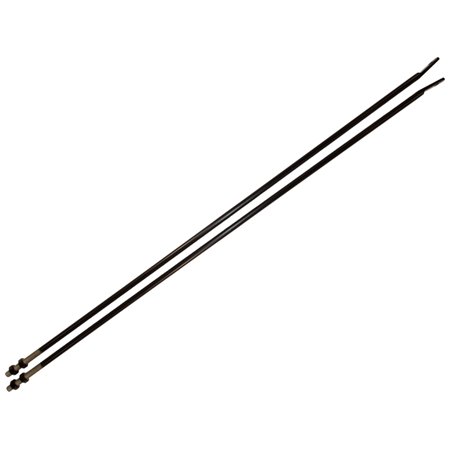 Kentrol 72-86 Jeep CJ Strut Rod Kit - Powdercoat Black