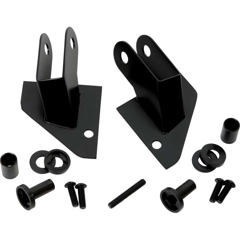 Kentrol 87-95 Jeep Wrangler YJ Mirror Relocation Bracket Pair - Powdercoat Black