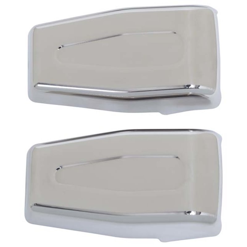 Kentrol 07-18 Jeep Wrangler JK Liftgate Hinge Overlays Pair - Polished Silver