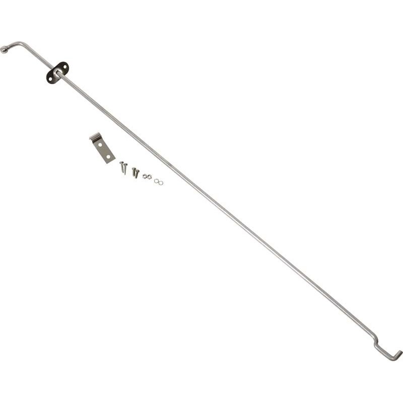 Kentrol 72-86 Jeep CJ Hood Prop Rod - Polished Silver