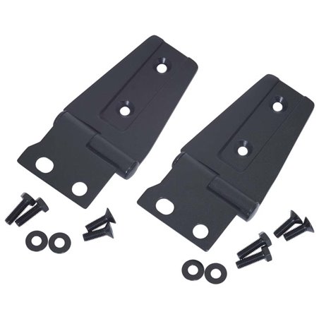 Kentrol 07-18 Jeep Wrangler JK Hood Hinge Pair - Textured Black