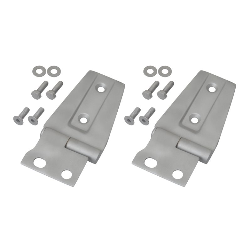 Kentrol 07-18 Jeep Wrangler JK Hood Hinge Pair Bare Grey