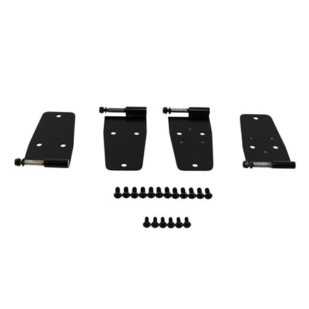 Kentrol 76-93 Jeep CJ/Wrangler YJ Hardtop Door Hinge Set 4 Pieces - Powdercoat Black