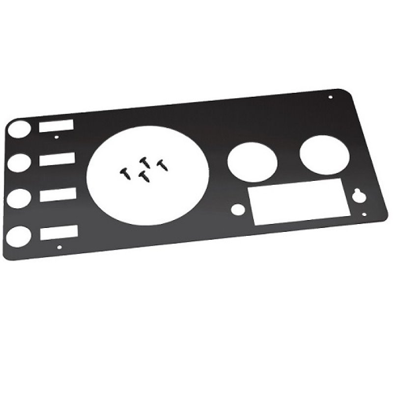 Kentrol 76-86 Jeep CJ Gauge Cover - Powdercoat Black