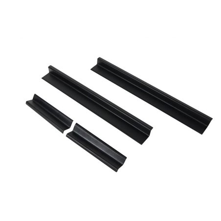 Kentrol 07-18 Jeep Wrangler JK Entry Guards 4 Pieces 4 Door - Textured Black