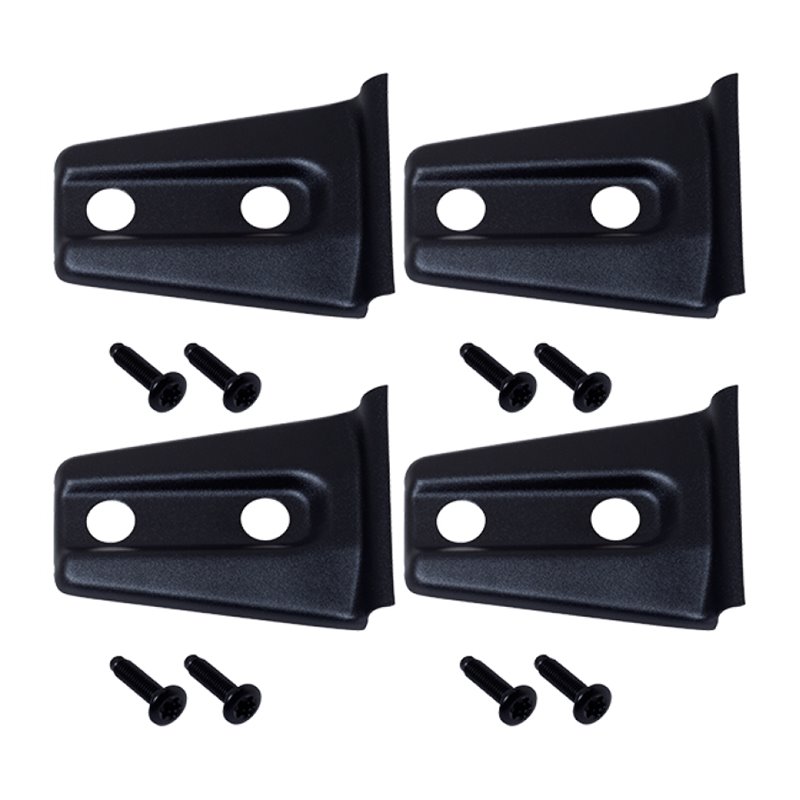 Kentrol 07-18 Jeep Wrangler JK Door Hinge Overlays 4 Pieces 2 Door - Textured Black