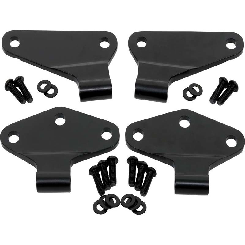 Kentrol 07-18 Jeep Wrangler JK Body Door Hinge Set 4 Pieces 2 Door - Powdercoat Black