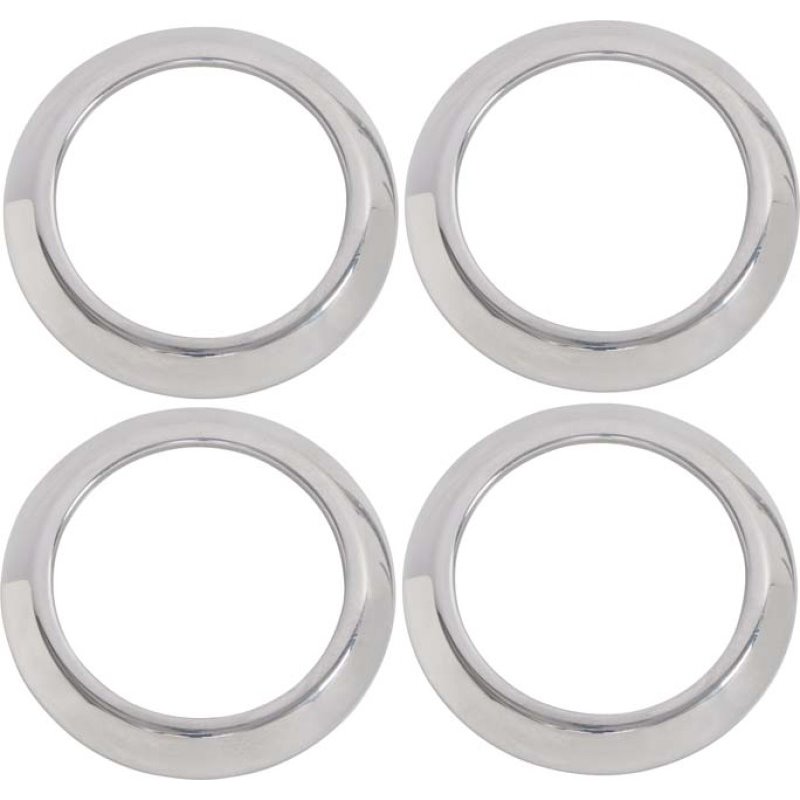 Kentrol 07-10 Jeep Wrangler JK Air Vent Bezels 4 Pieces - Polished Silver