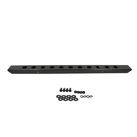 Kentrol 45-86 Jeep CJ 54 Inch Front Bumper with holes - Powdercoat Black