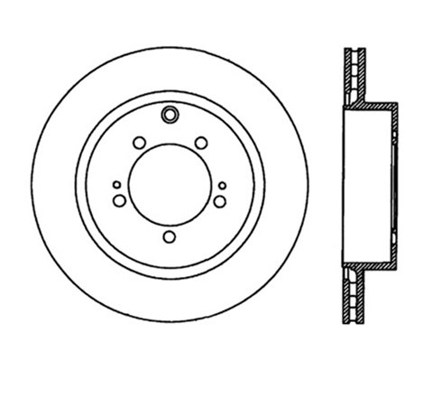 StopTech Power Slot 03-06 Evo 8 & 9 Slotted Left Rear Rotor