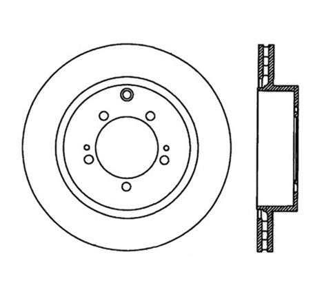 StopTech Power Slot 03-06 Evo 8 & 9 Slotted Right Rear Rotor