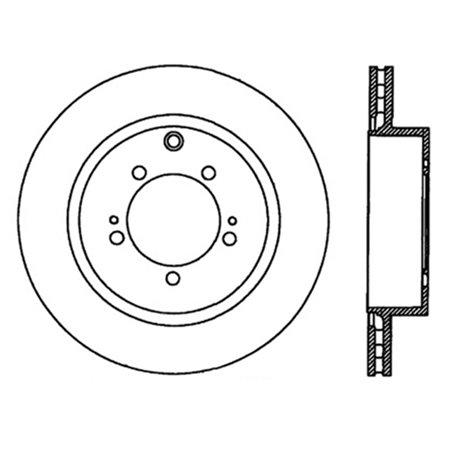 StopTech Power Slot 03-06 Evo 8 & 9 Slotted Right Rear Rotor