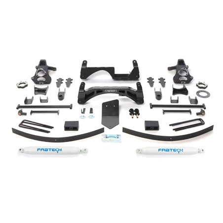 Fabtech 07-13 GM K1500 P/U w/o Autoride 4WD 6in Basic Sys w/Perf Shks