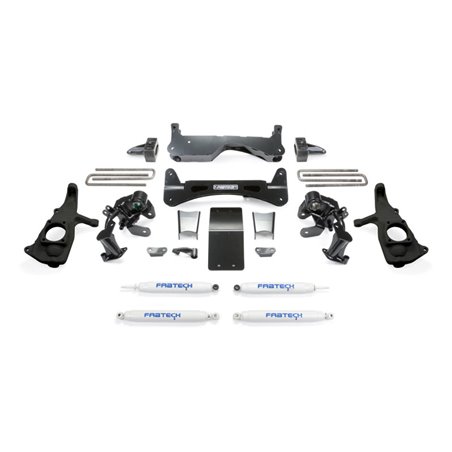 Fabtech 11-19 GM 3500HD 2WD/4WD 6in Rts Sys w/Perf Shks