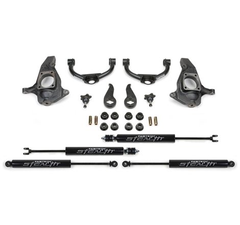 Fabtech 11-19 GM C/K2500HD/3500HD 4in Ultimate System w/Stealth Shocks