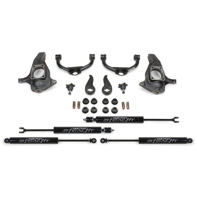 Fabtech 11-19 GM C/K2500HD/3500HD 4in Ultimate System w/Stealth Shocks