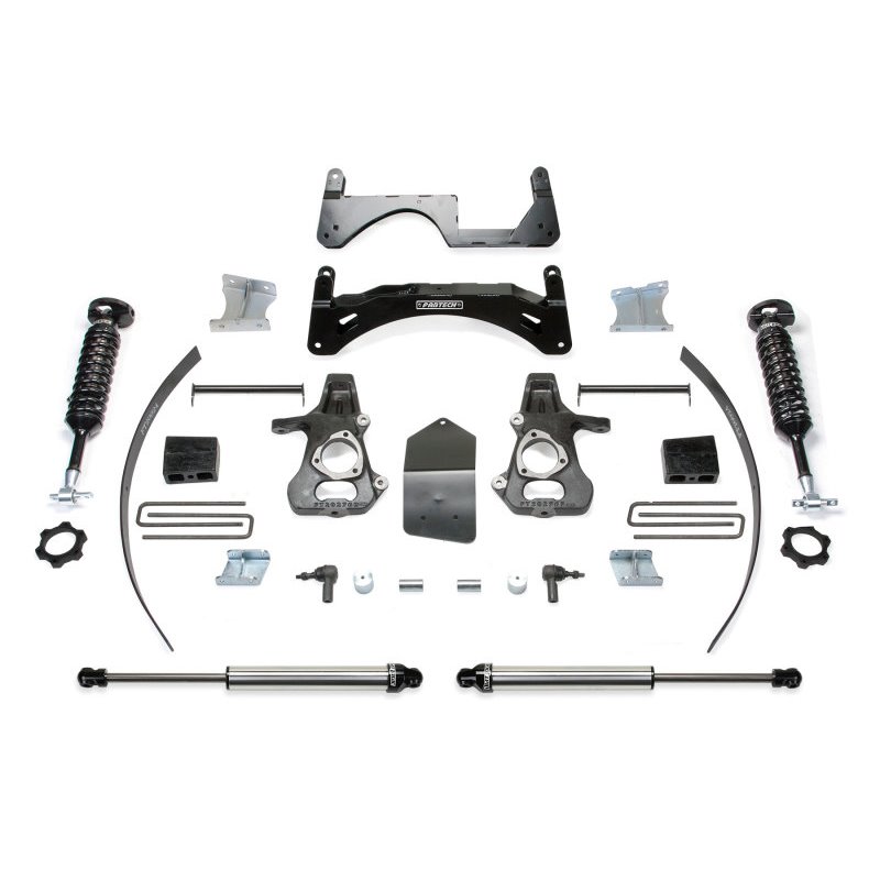 Fabtech 14-18 GM C/K1500 P/U w/oE Forg Stl UCA 6in Basic Sys w/Dl 2.5 & 2.25